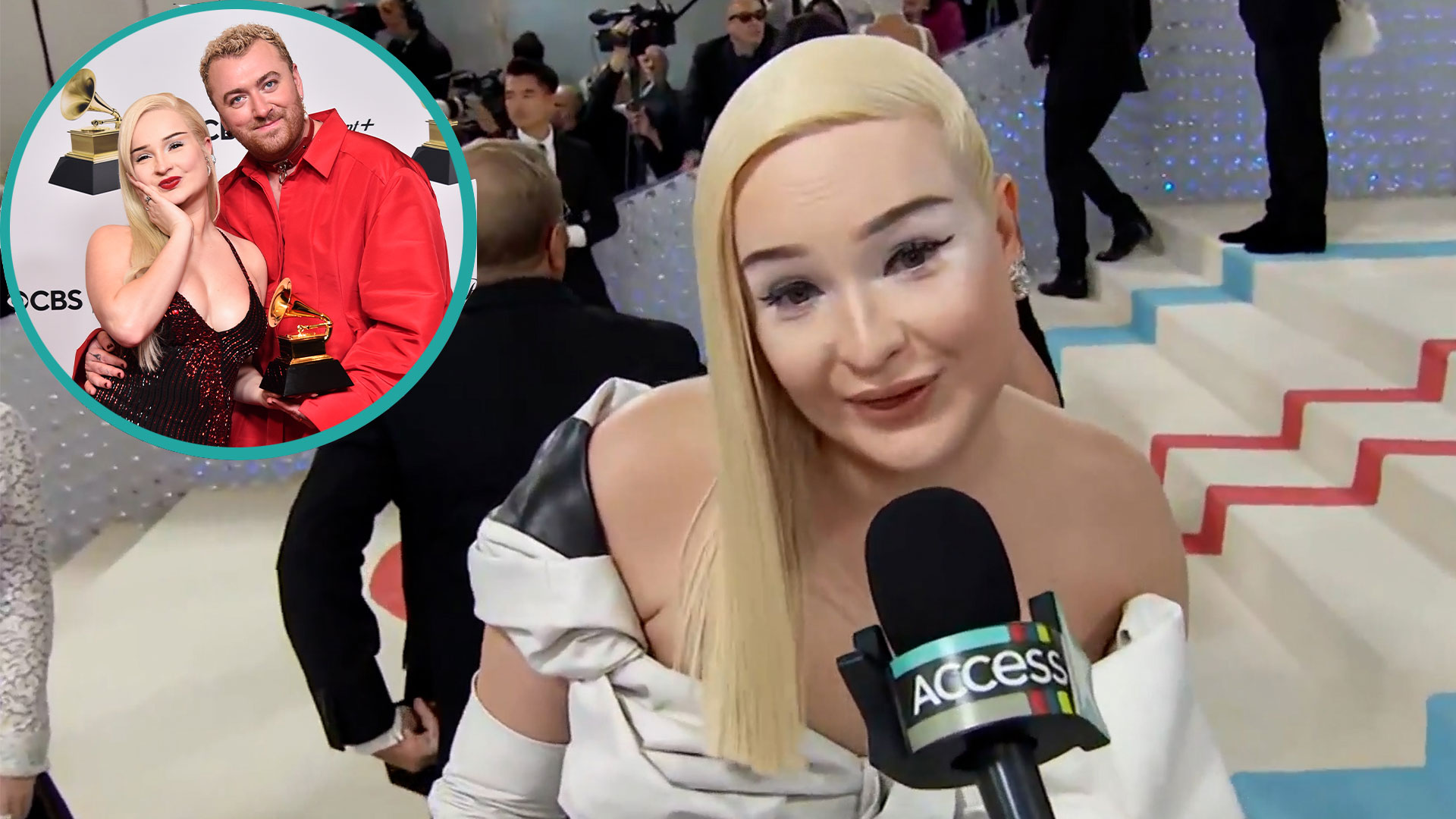 Watch Access Hollywood Highlight Kim Petras Gives Shoutout To Sam