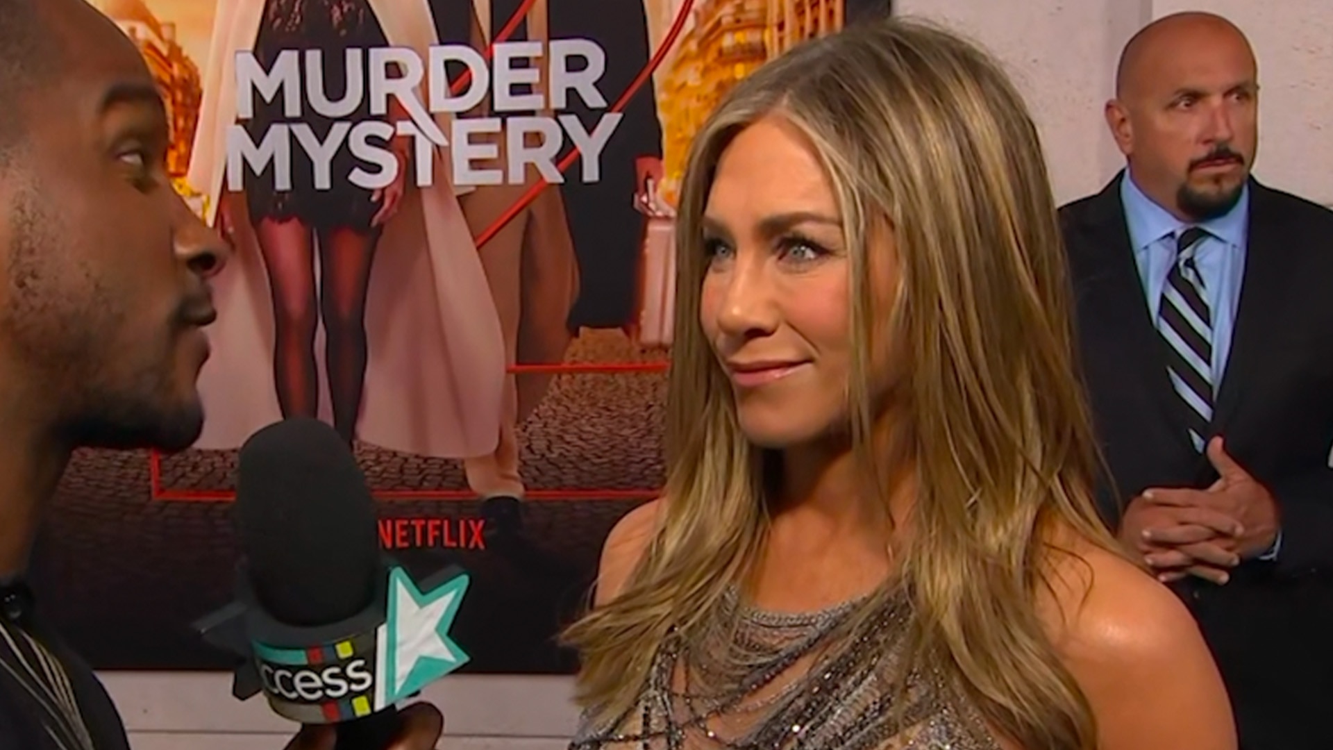 Watch Access Hollywood Highlight Jennifer Aniston Says ‘murder Mystery 2’ Co Star Adam Sandler