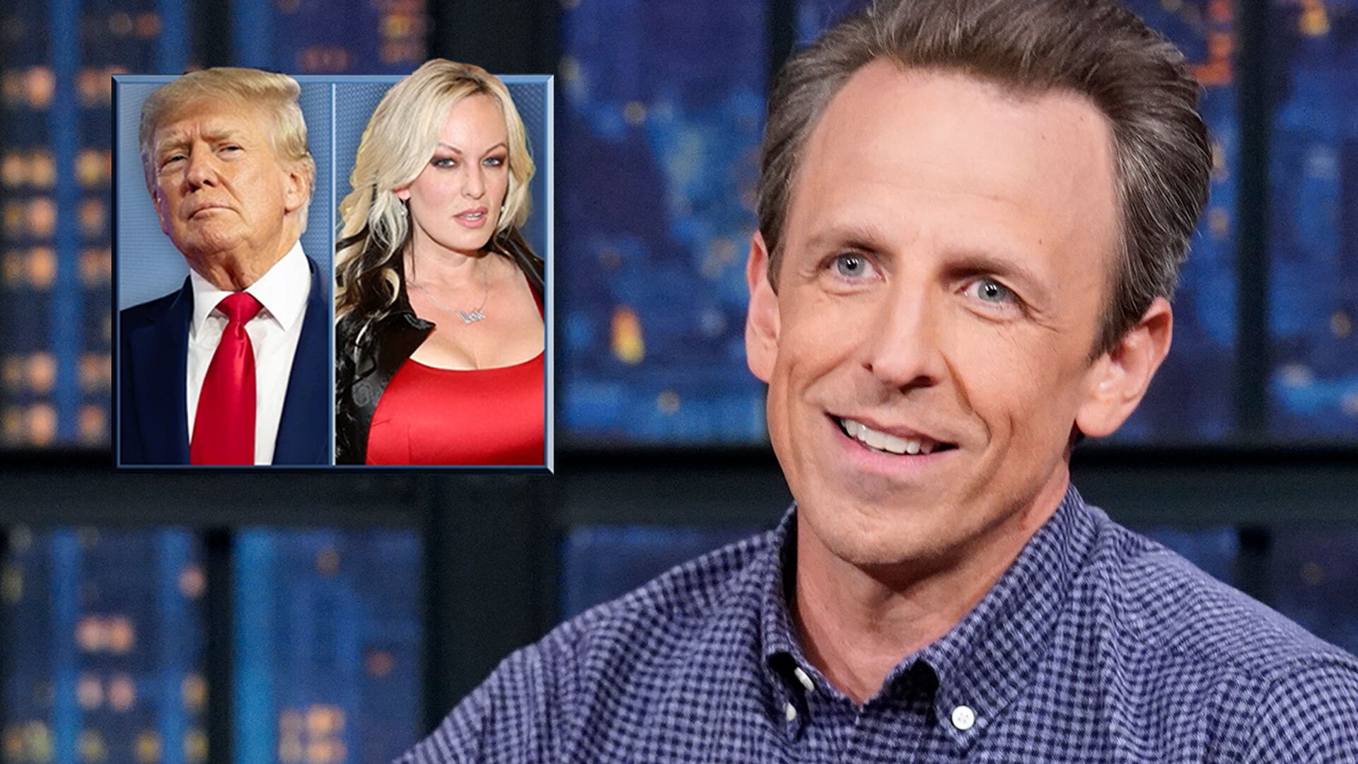 Watch Late Night With Seth Meyers Highlight Trump Denies Having Affair With Stormy Daniels In 1719