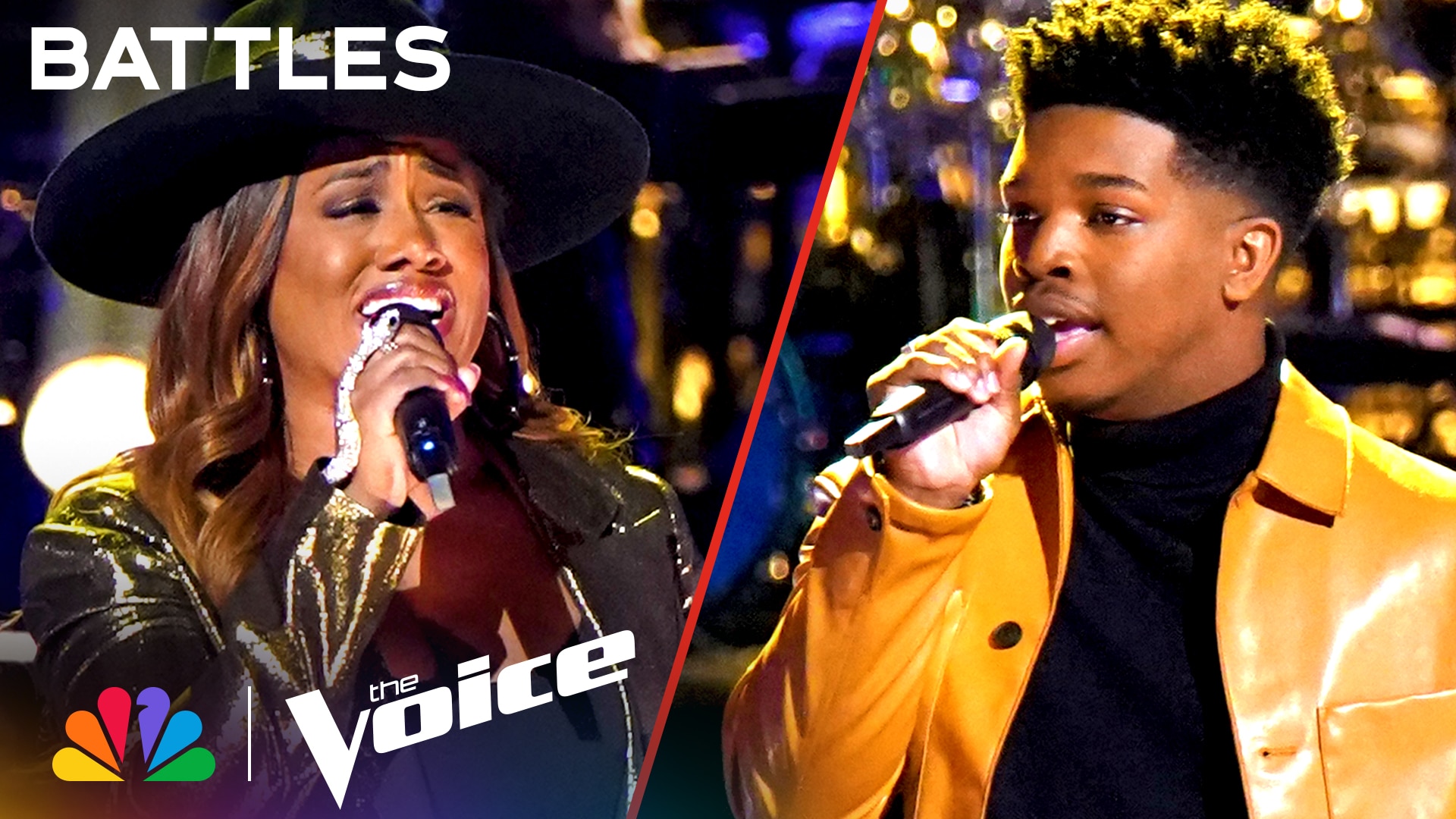Watch The Voice Highlight Jerome Godwin III vs. Talia Smith on Sam