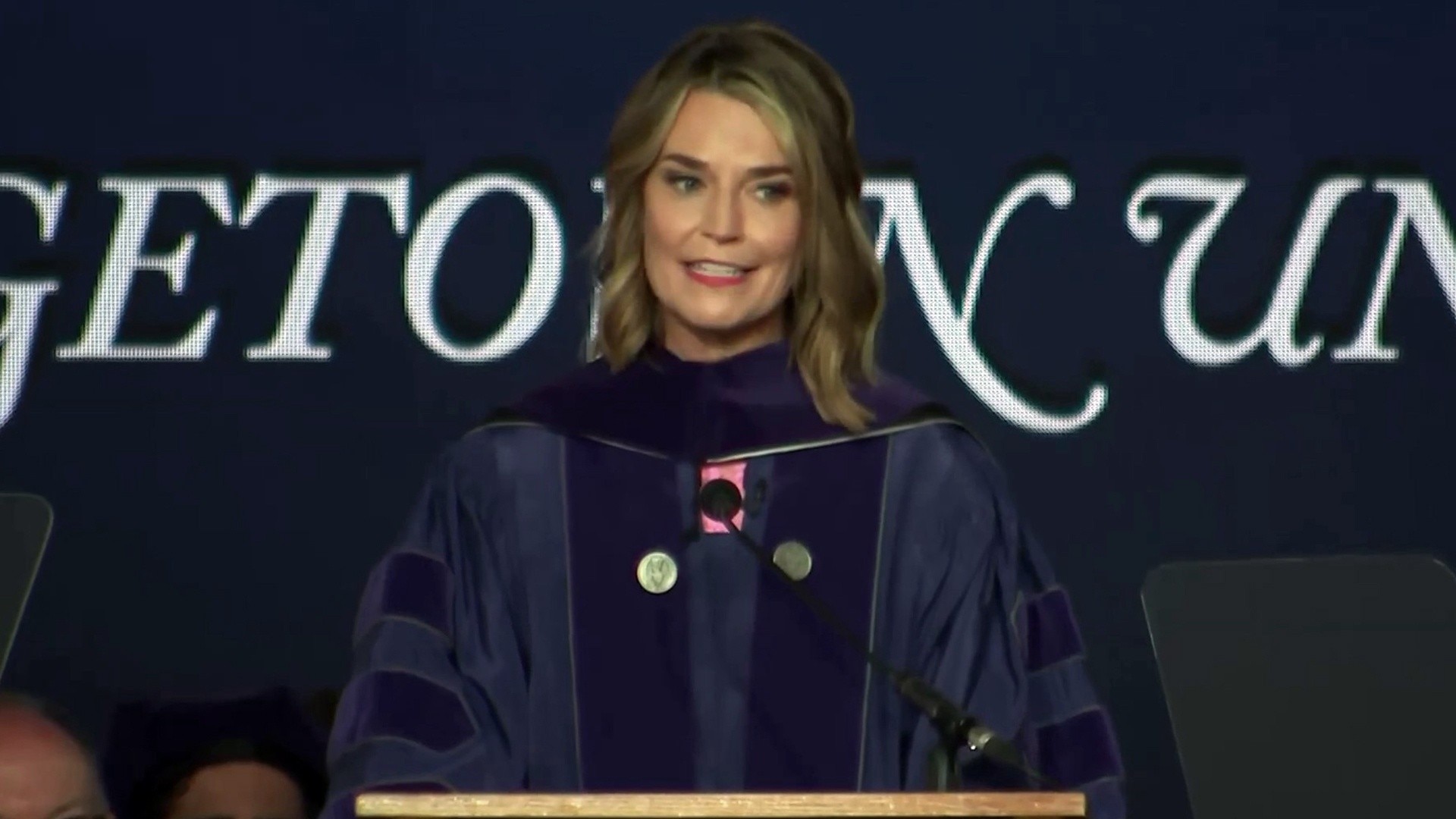 Watch TODAY Excerpt Savannah Guthrie gives Law commencement