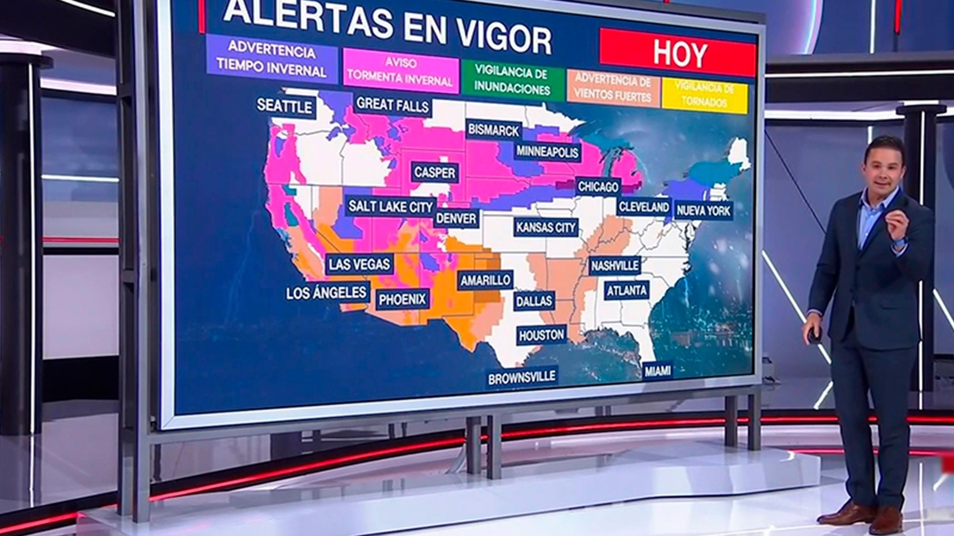 Watch Noticias Telemundo En La Noche Highlight Alerta De Costa A Costa Ante La Llegada De Una 8512