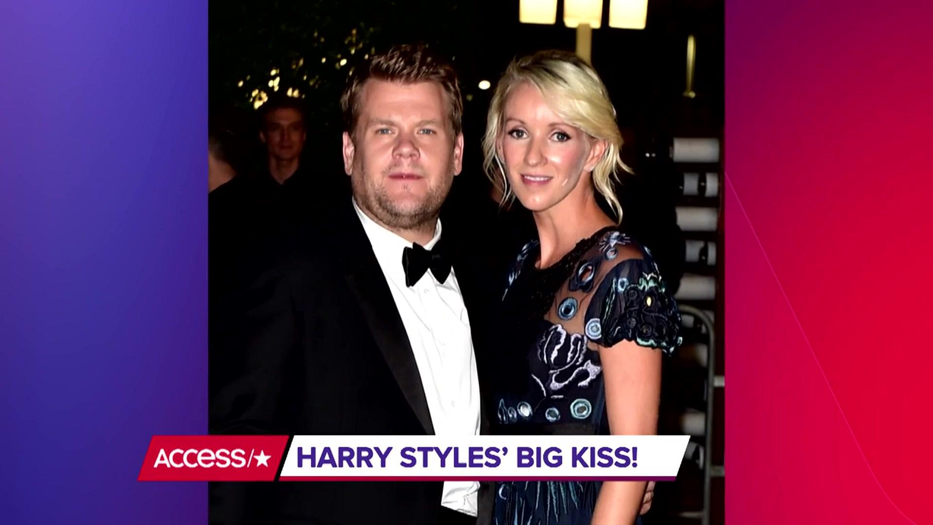 Watch Access Hollywood Highlight Harry Styles and James Cordens Carpool Karaoke Kiss image pic