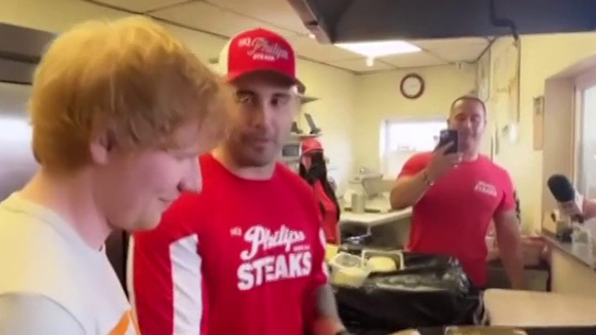 Watch TODAY Excerpt Watch Ed Sheeran learn how to make a Philly