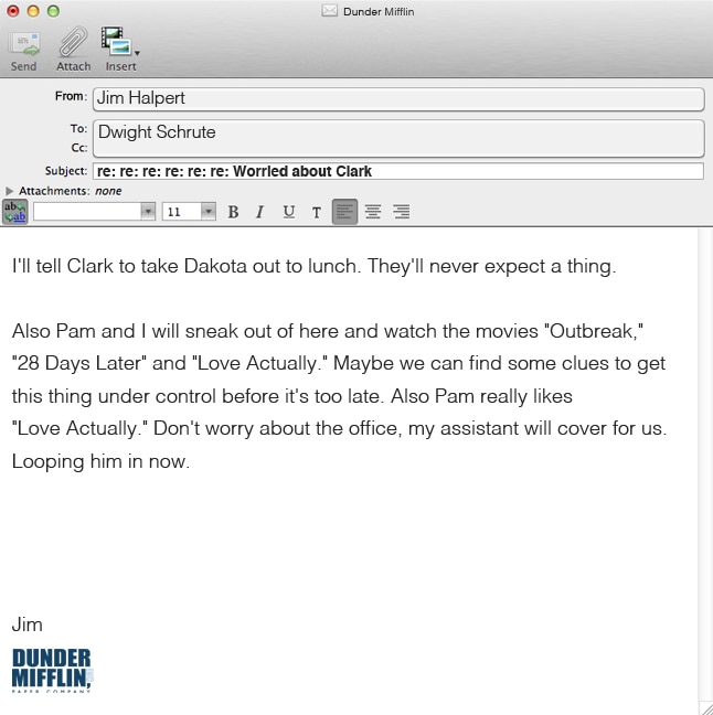 The Office: Dwight and Jim Final Emails Photo: 609961 