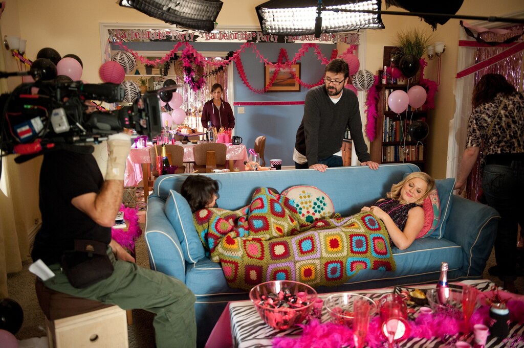 Parks and Recreation Behind the Scenes Two Parties Photo 163011