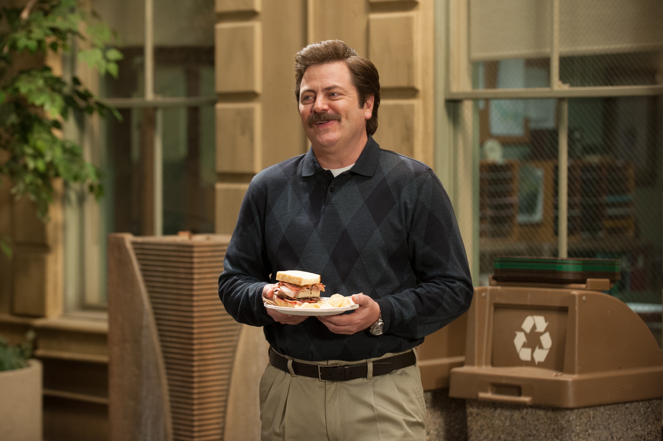 Parks and Recreation Behind the Scenes Jerry's Retirement Photo